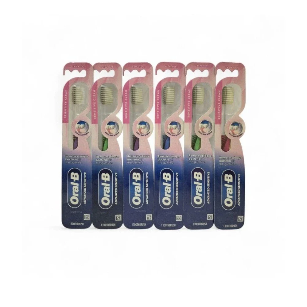 Oral B AdvanceSensi Soft Toothbrush Extra Soft Bristles Gentle Clean (pack of 6)